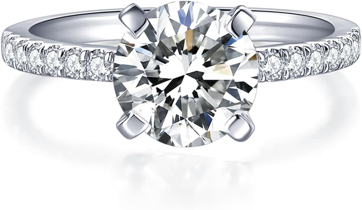 Classic Moissanite Solitaire Engagement Ring — image 7 of 7