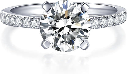 Classic Moissanite Solitaire Engagement Ring — image 7 of 7