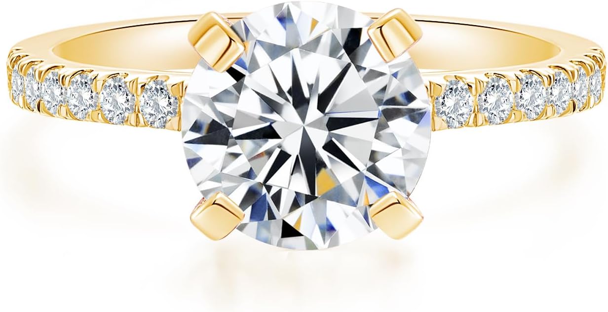 Classic Moissanite Solitaire Engagement Ring — image 1 of 7